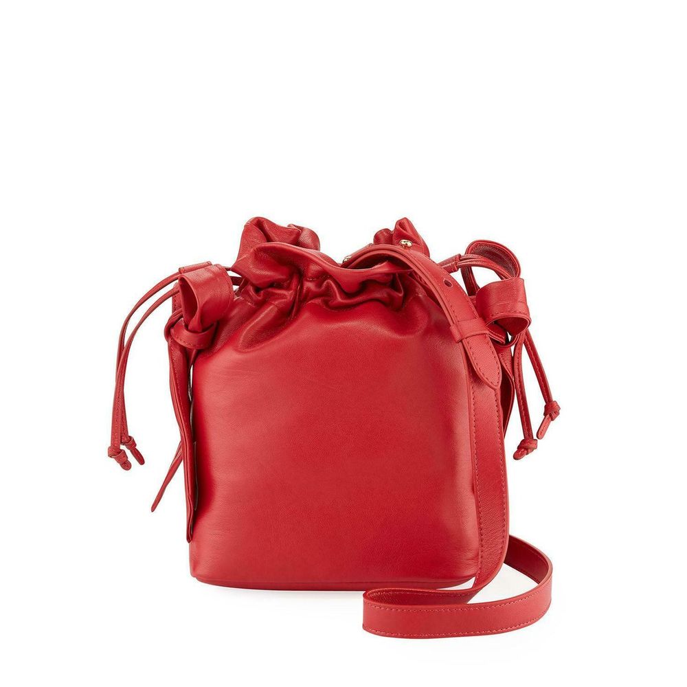 Simone Rocha Red Bucket Bag Drawstring Purse
